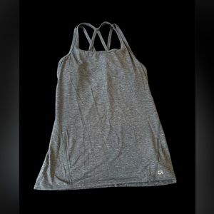 GapFit grey breathe small workout top